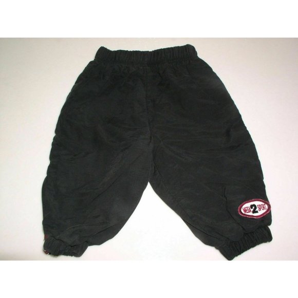 Miniwear Baby 2 Piece Set Black/Red Mega 2 Sport Logo Hooded Cold Weather Outfit - Picture 3 of 12